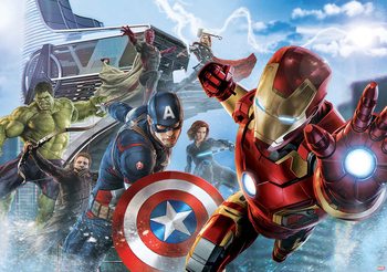 Carta da parati Marvel Team Avengers - I Vendicatori Squadra