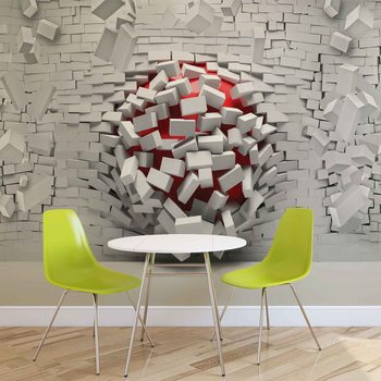 Carta da parati Modern Abstract Brick Wall