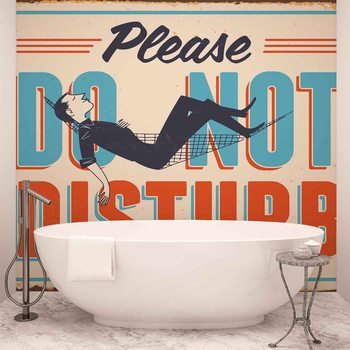 Carta da parati Poster Retro Do Not Disturb