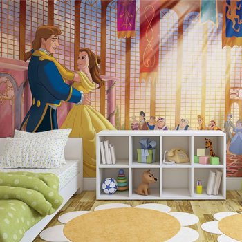 Carta da parati Principesse Disney Belle La Bella e La Bestia