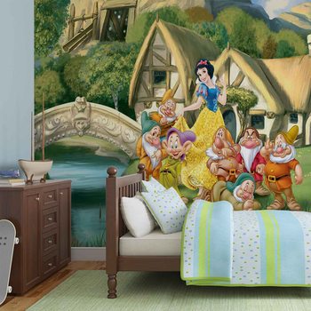 Carta da parati Principesse Disney Biancaneve