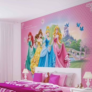 Carta da parati Principesse Disney Cenerentola Belle