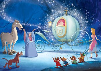 Carta da parati Principesse Disney Cenerentola
