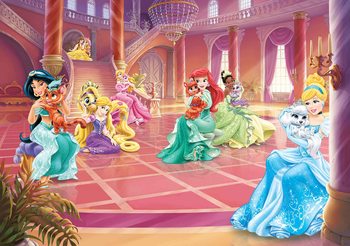 Carta da parati Principesse Disney Cenerentola Jasmine