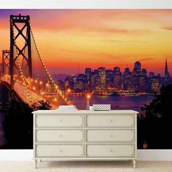 Carta da parati Skyline Città Golden Gate Bridge