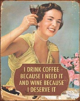 Cartelli Pubblicitari in Metallo COFFEE - I Need It