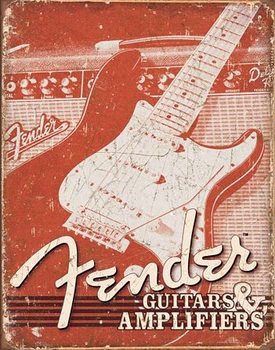Cartelli Pubblicitari in Metallo Fender - Weathered G&A