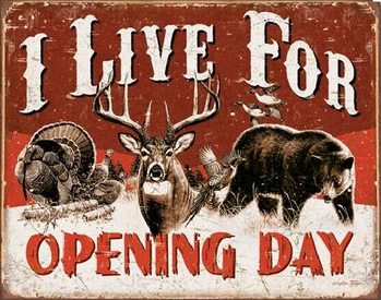 Cartelli Pubblicitari in Metallo Live For Opening Day
