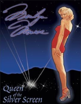 Cartelli Pubblicitari in Metallo MARILYN MONROE - Queen of Screen
