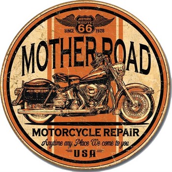 Cartelli Pubblicitari in Metallo MOTHER - road repair