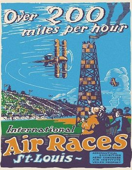 Cartelli Pubblicitari in Metallo St. Louis Air Races