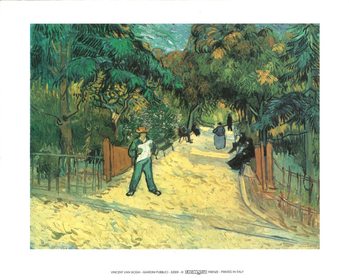 Entrance to the Public Garden in Arles, 1888 Festmény reprodukció