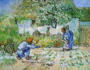 First Steps (after Millet), 1890 Festmény reprodukció