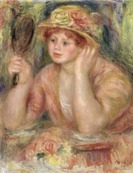 Woman with a Mirror, c.1915 - Stampe d'arte