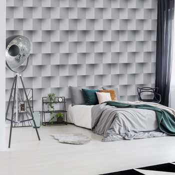Fotomural 3D Brick Illusion Pattern