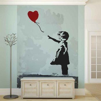 Fotomural Banksy Street Art Balloon Heart Graffiti