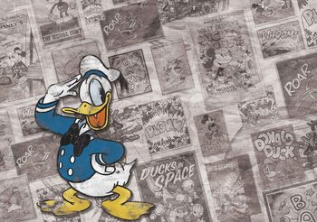 Fotomurale Disney Donal Duck Papel de carta Vintage