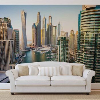Fotomural Dubai City Skyline Marina