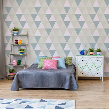 Fotomural Modern Geometric Triangle Pattern