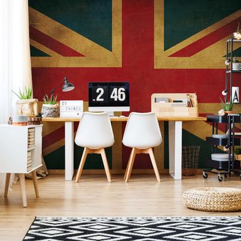 Fotomural Vintage Flag Uk Union Jack