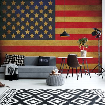 Fotomural Vintage Flag Usa America