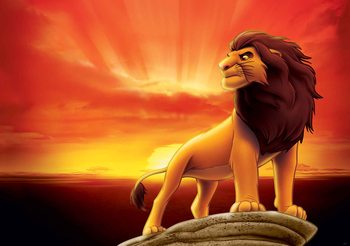 Disney Lion King Sunrise Tapéta, Fotótapéta