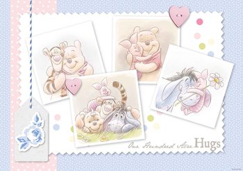 Disney Winnie Pooh Piglet Eeyore Tigger Tapéta, Fotótapéta