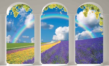 Lavendar Field Nature Arches Tapéta, Fotótapéta