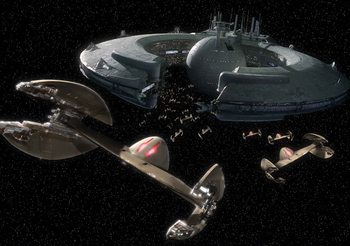 Star Wars Droid Control Ship Lucrehulk Fototapeta