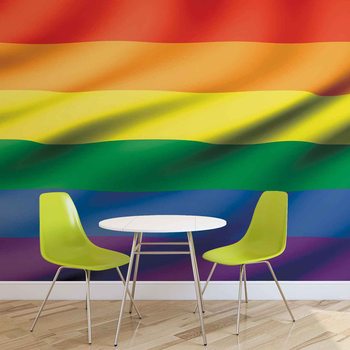 Flagge Regenbogen Schwul Lesbisch Fototapete
