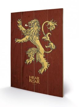 Poster su legno Il Trono di Spade - Game of Thrones - Lannister