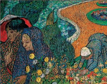 Ladies of Arles - Memory of the Garden at Etten, 1888 Festmény reprodukció