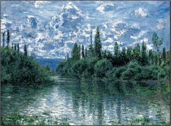 Reproducción de arte Arm of the Seine near Vetheuil