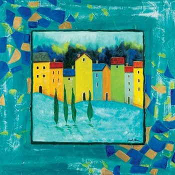 Reproducción de arte Blue Magenta