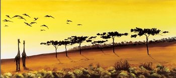 Reproducción de arte Giraffes, Africa