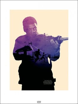 Reproducción de arte Star Wars Episode VII: The Force Awakens - Finn Tri