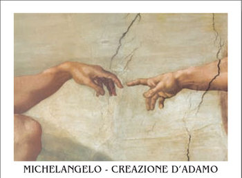 Reproducción de arte The Creation of Adam (Part)