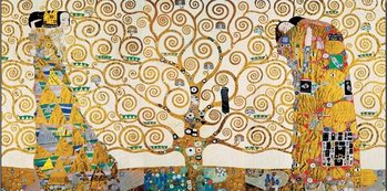 Reproducción de arte The Tree Of Life, The Fulfillment (The Embrace), The Waiting - Stoclit Frieze, 1910
