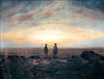 Reproducción de arte Two Men by the Sea, 1817