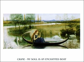 Reproducción de arte W.Crane - My Soul Is An Enchanted Boat