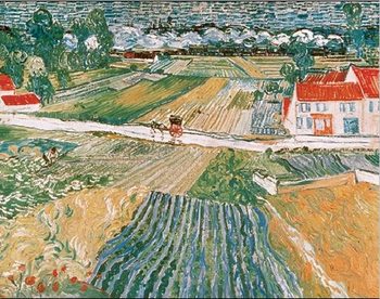Landscape at Auvers after the Rain, 1890 (part.) Festmény reprodukció