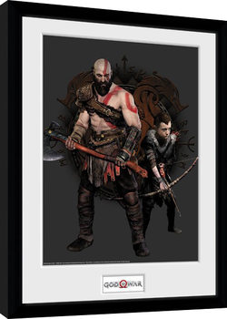 God Of War - Kratos and Atreus Poster Incorniciato