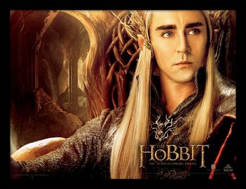 LO HOBBIT: LA DESOLAZIONE DI SMAUG - thranduil Poster Incorniciato