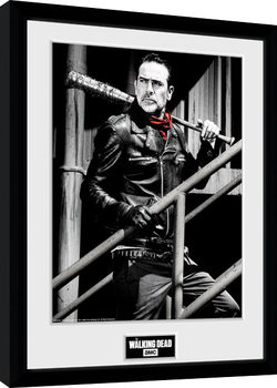 The Walking Dead - Negan Stairs Poster Incorniciato