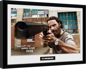The Walking Dead - Rick Gun Poster Incorniciato