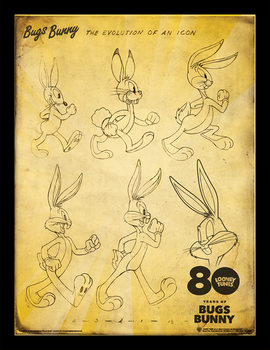 Looney Tunes - Bugs Bunny The Evolution Of An Icon Poster enmarcado