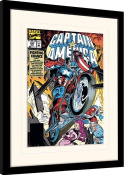 Marvel Comics - Captain America Fighting Chance Poster enmarcado