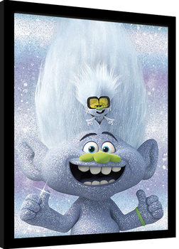 Trolls 2: Gira mundial - Guy Diamond and Tiny Poster enmarcado