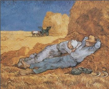 Noon: Rest from Work, 1890 Festmény reprodukció
