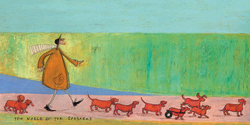 Obraz na plátně Sam Toft - The March of the Sausages